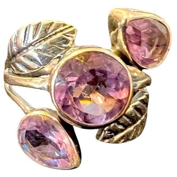 925 Sterling And Amethyst Ring - Picture 1 of 4